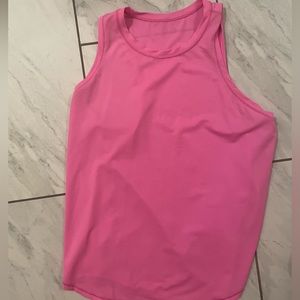 sonic pink loose fitting tank top